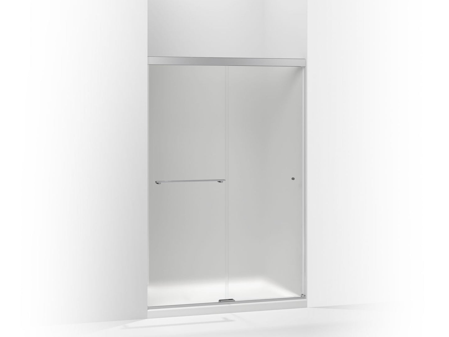 KOHLER K-707101-D3 Revel Sliding shower door, 70" H x 44-5/8 - 47-5/8" W, with 5/16" thick Frosted glass