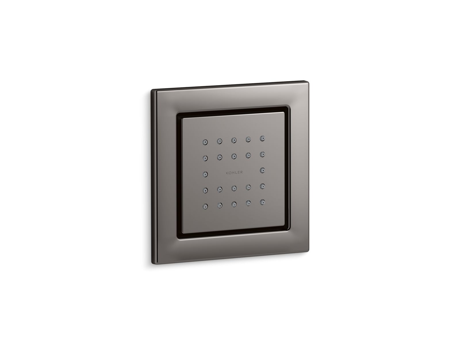 KOHLER WaterTile Square 22-nozzle single-function body spray, 2.5 gpm
