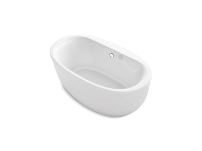 KOHLER K-1967-GH Sunstruck 65-1/2" x 35-1/2" oval freestanding Heated BubbleMassage air bath with fluted shroud