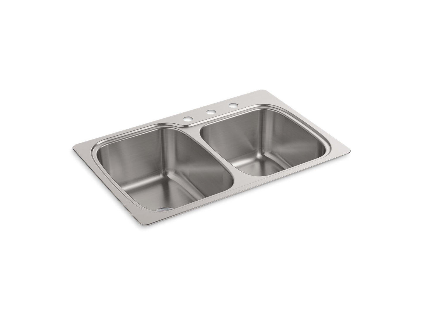 KOHLER K-75791-3 Verse 33" top-/undermount double-bowl kitchen sink