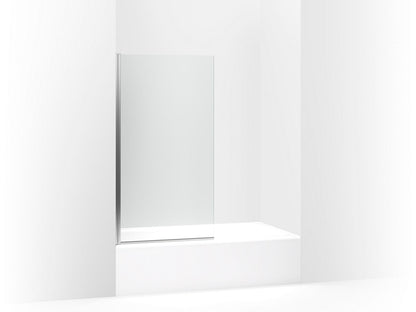 KOHLER K-707105-L Aerie Bath screen, 56-15/16" x 32" W with 1/4" thick Crystal Clear glass and square corner
