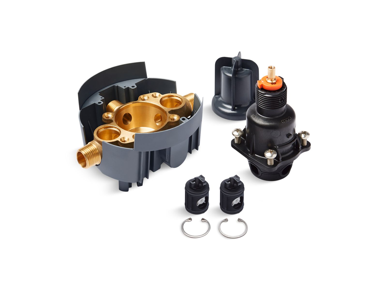 KOHLER K-8304-KSL Rite-Temp Pressure-balancing valve body and cartridge kit with service stops (supplied loose)