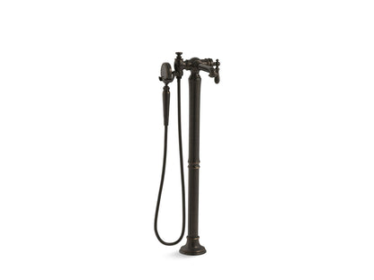 KOHLER K-T72790-9M Artifacts Floor-mount bath filler trim with handshower