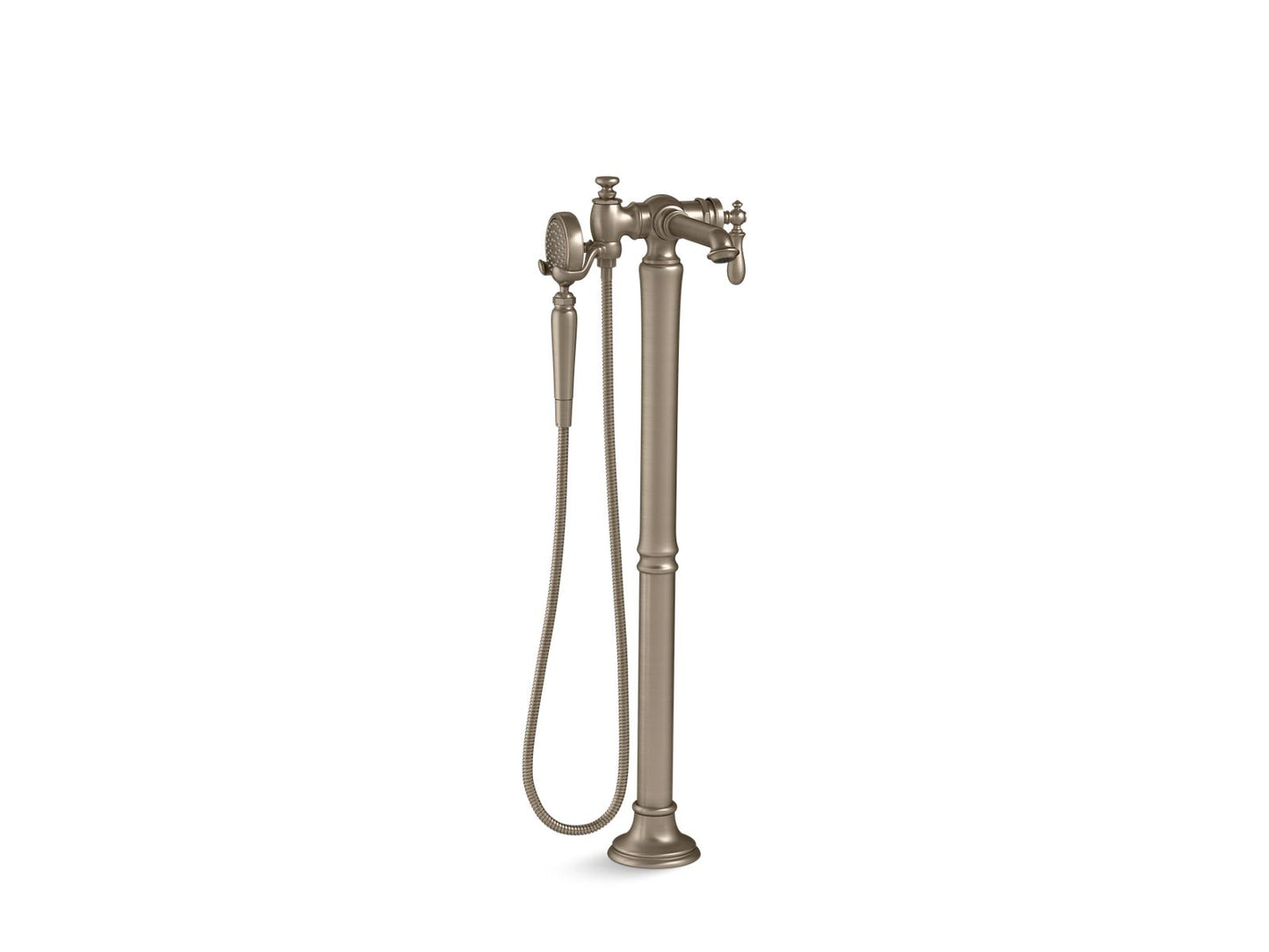 KOHLER K-T72790-9M Artifacts Floor-mount bath filler trim with handshower
