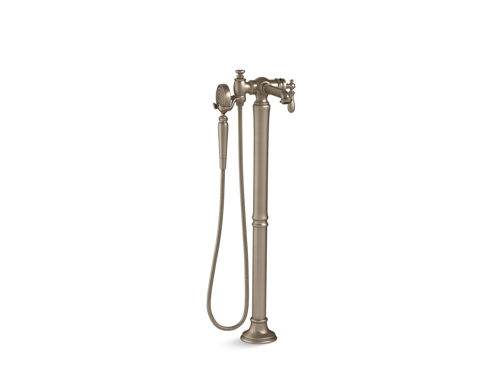 KOHLER K-T72790-9M Artifacts Floor-mount bath filler trim with handshower