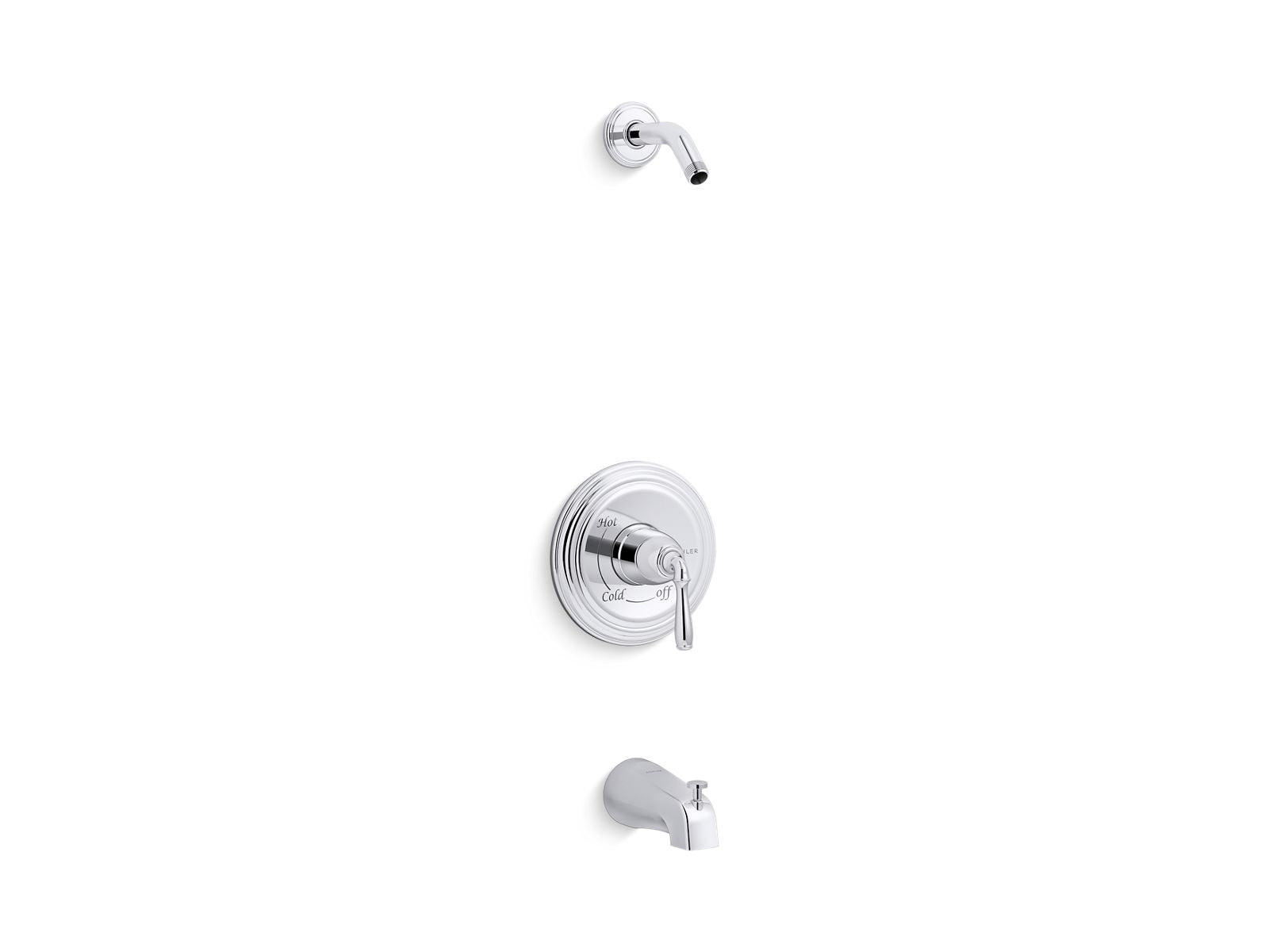 KOHLER K-TLS395-4S Devonshire Rite-Temp bath and shower trim kit, without showerhead