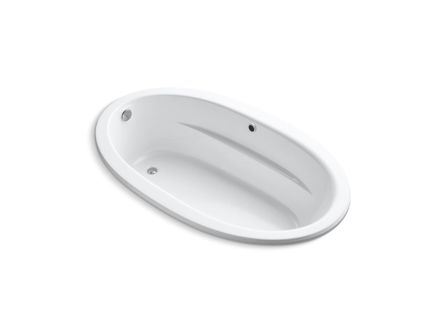 KOHLER K-1165-W1 Sunward 72" x 42" drop-in bath with Bask heated surface