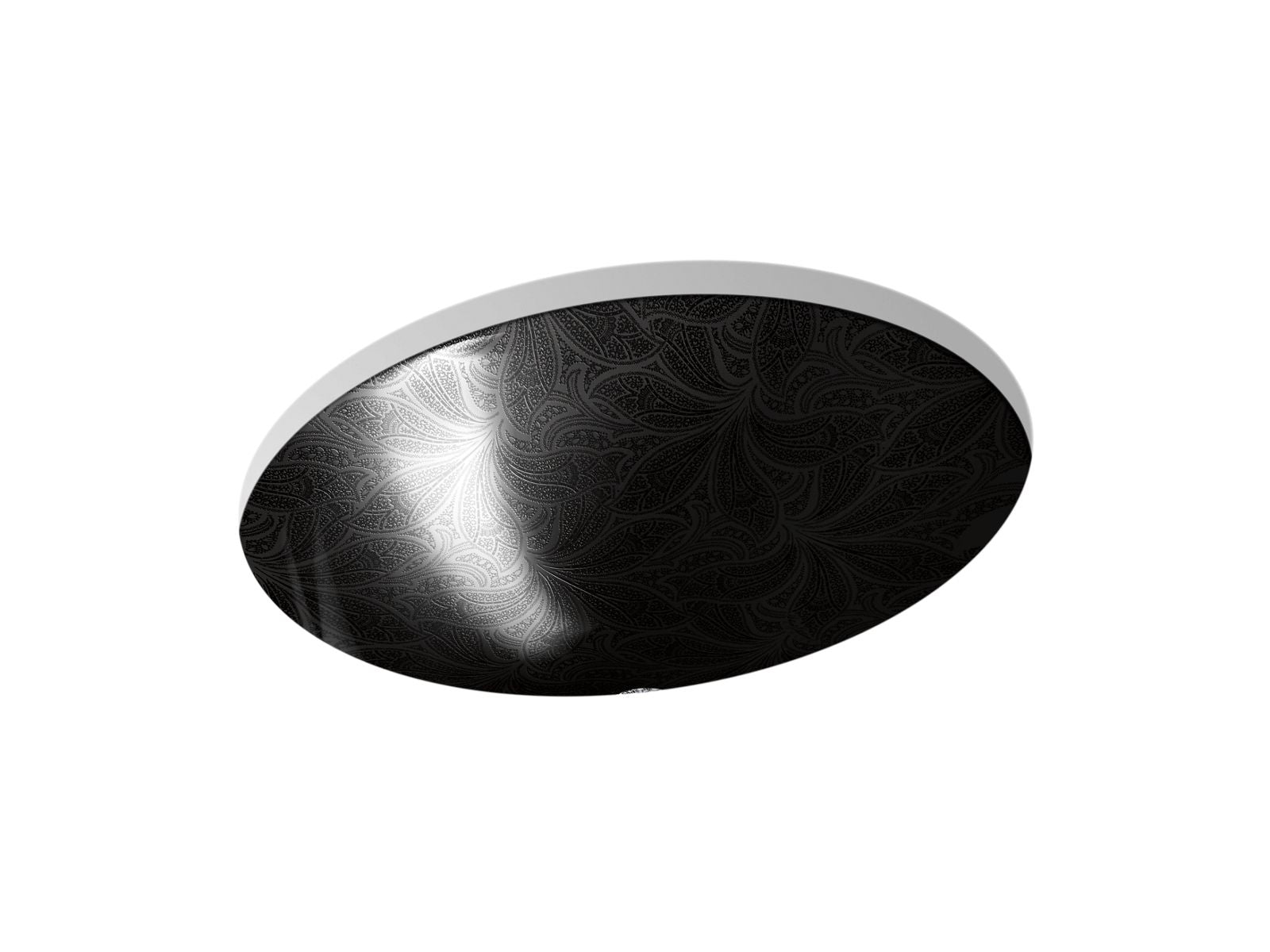 KOHLER K-14218-FP2 Sartorial Paisley Caxton 19-1/4" oval undermount bathroom sink