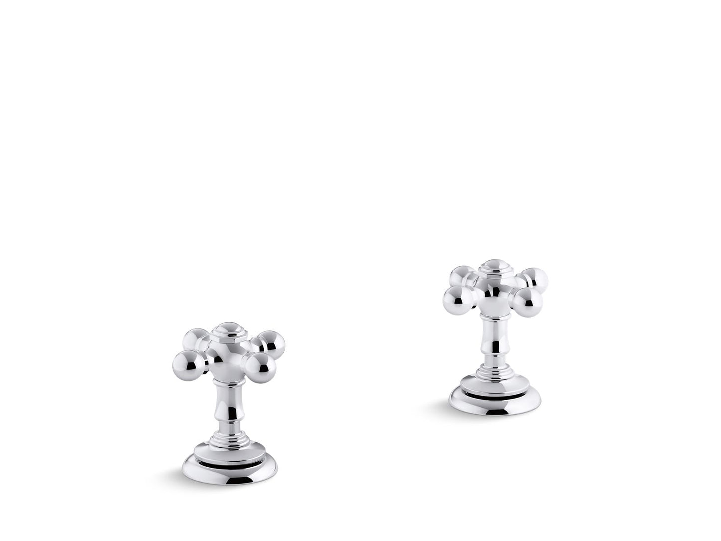 KOHLER K-T98071-3 Artifacts Deck-mount bath faucet handle trim with Cross design
