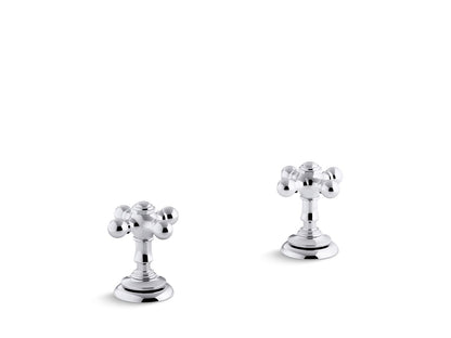 KOHLER K-T98071-3 Artifacts Deck-mount bath faucet handle trim with Cross design