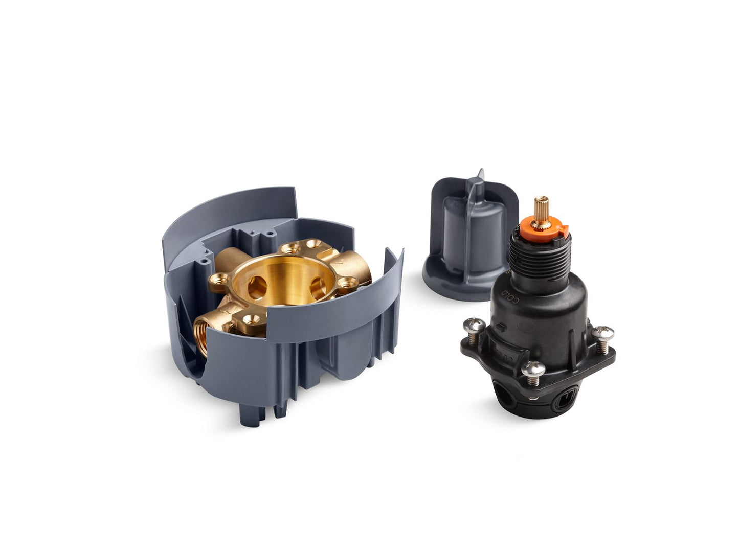 KOHLER K-P8304-IPX Rite-Temp Valve body and pressure-balancing cartridge kit with female NPT connections, project pack