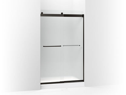 KOHLER K-706014-D3 Levity Sliding shower door, 74" H x 44-5/8 - 47-5/8" W, with 1/4" thick Frosted glass