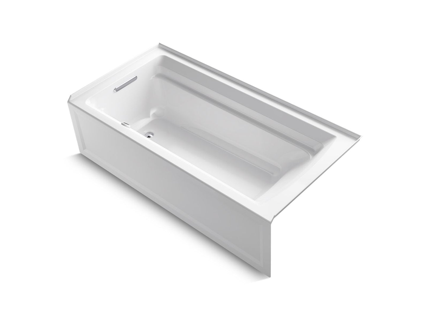 KOHLER K-1125-LAW Archer 72" x 36" alcove bath with Bask heated surface, left drain