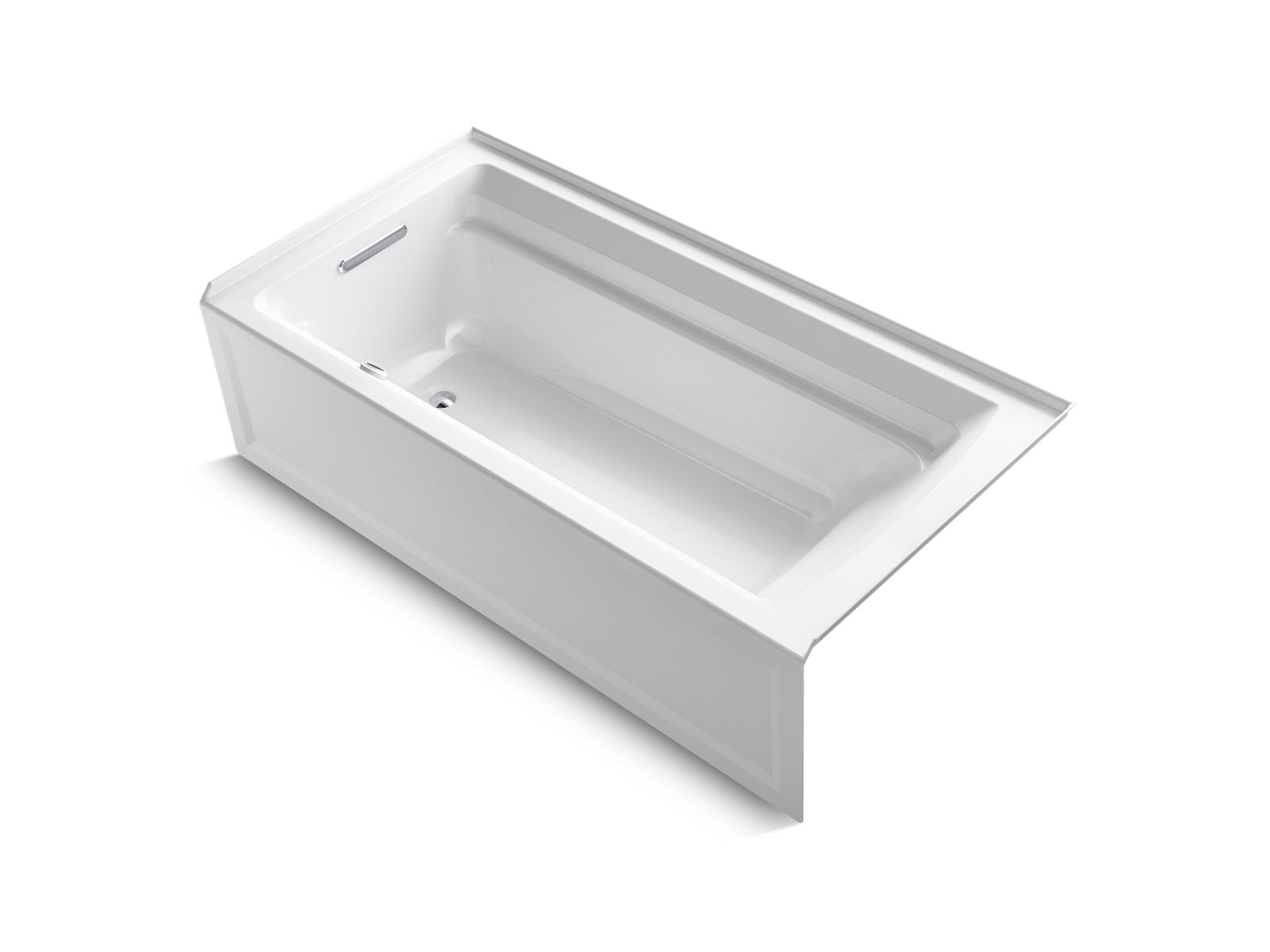 KOHLER K-1125-LAW Archer 72" x 36" alcove bath with Bask heated surface, left drain