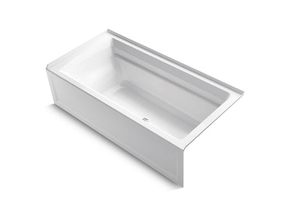 KOHLER K-1125-RAW Archer 72" x 36" alcove bath with Bask heated surface, alcove, right drain