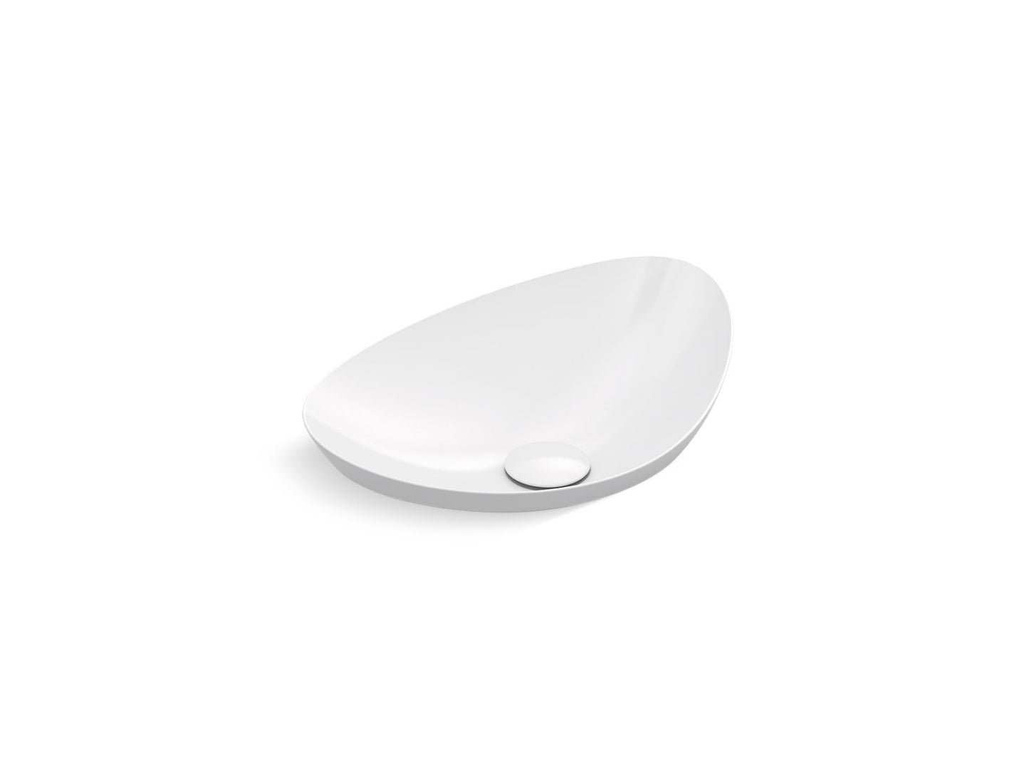 KOHLER K-20704-N Veil 21" oval vessel bathroom sink, no overflow