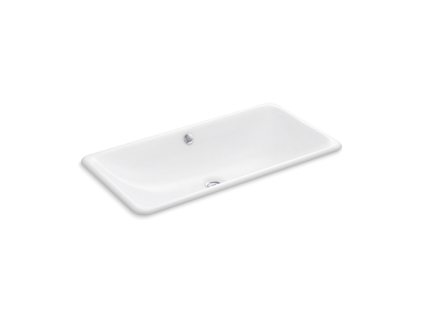 KOHLER K-20212 Iron Plains 30" rectangular drop-in/undermount bathroom sink
