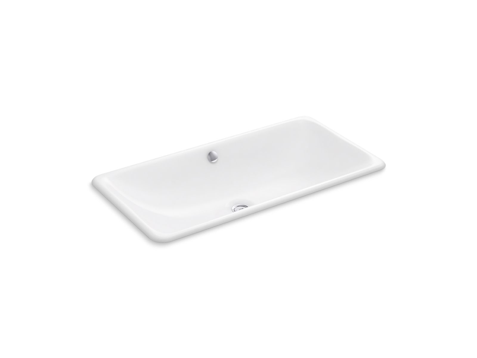 KOHLER K-20212 Iron Plains 30" rectangular drop-in/undermount bathroom sink