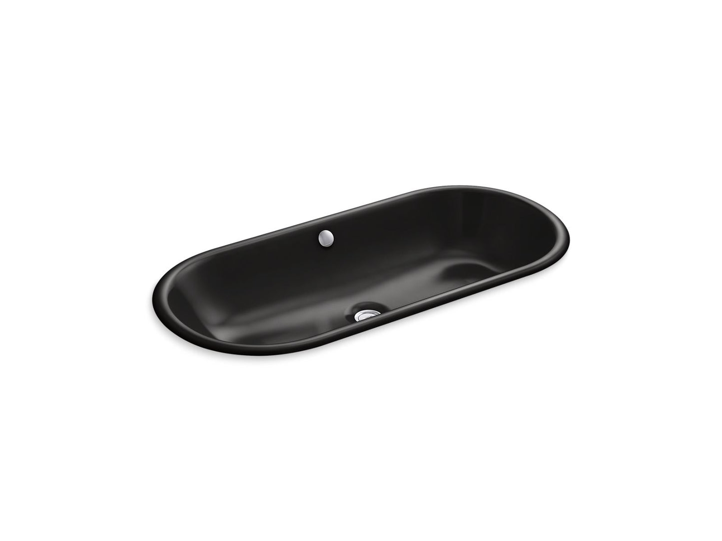 KOHLER K-20213 Iron Plains 33" oval drop-in/undermount bathroom sink