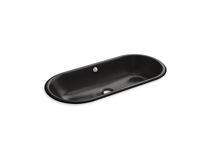 KOHLER K-20213 Iron Plains 33" oval drop-in/undermount bathroom sink