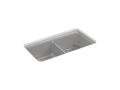 KOHLER K-8199 Cairn 33-1/2" undermount double-bowl kitchen sink