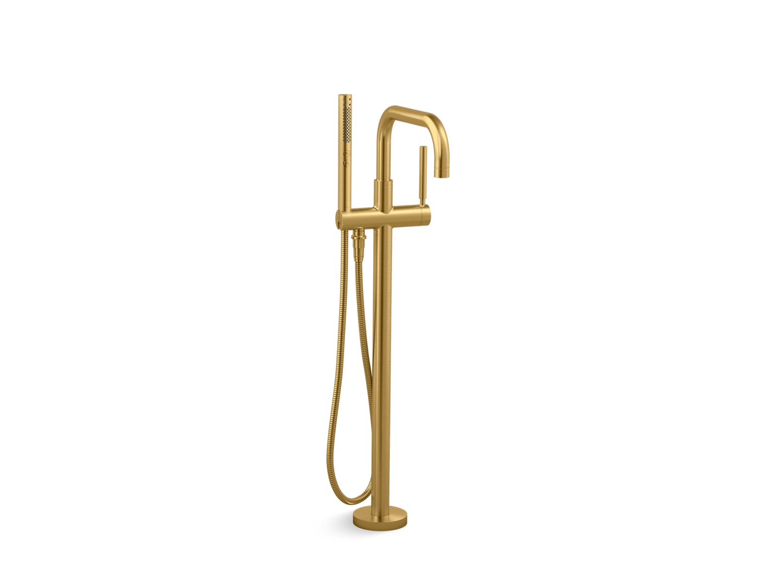 KOHLER Purist Floor-mount bath filler trim with handshower – Showroom ...