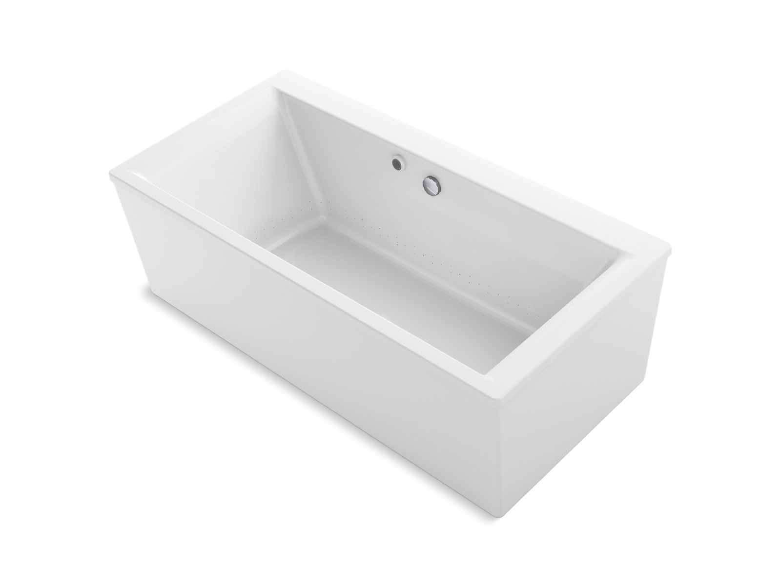 KOHLER K-6366-W1 Stargaze 72" x 36" freestanding bath with Bask heated surface and straight shroud