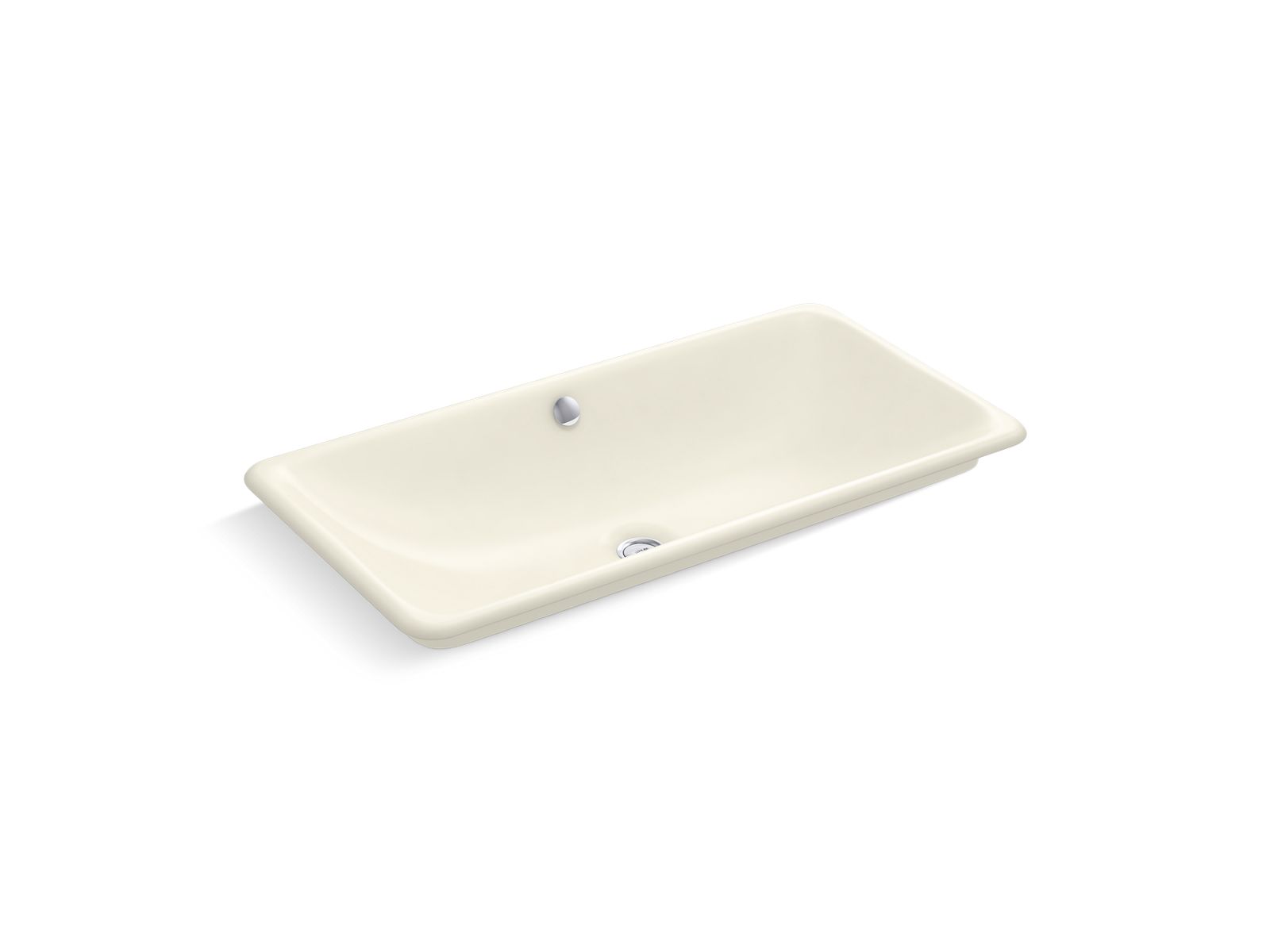 KOHLER K-20212-B Iron Plains 30" rectangular drop-in/undermount/vessel bathroom sink with Biscuit painted underside