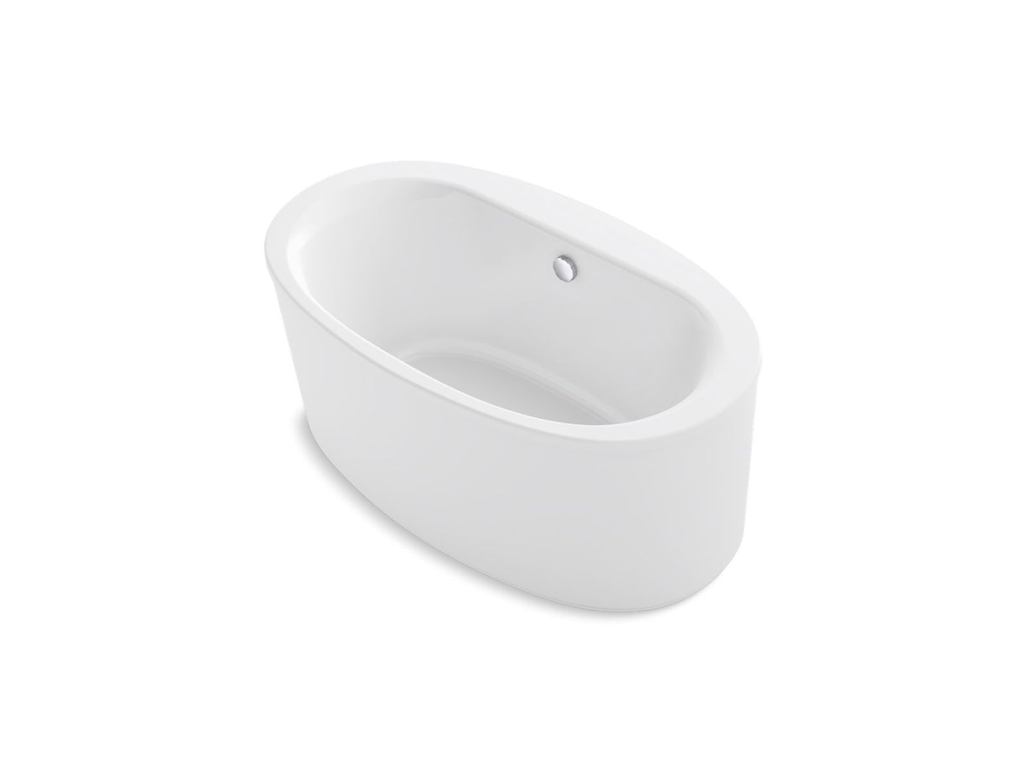 KOHLER K-24001 Sunstruck 60" x 34" freestanding bath with straight shroud