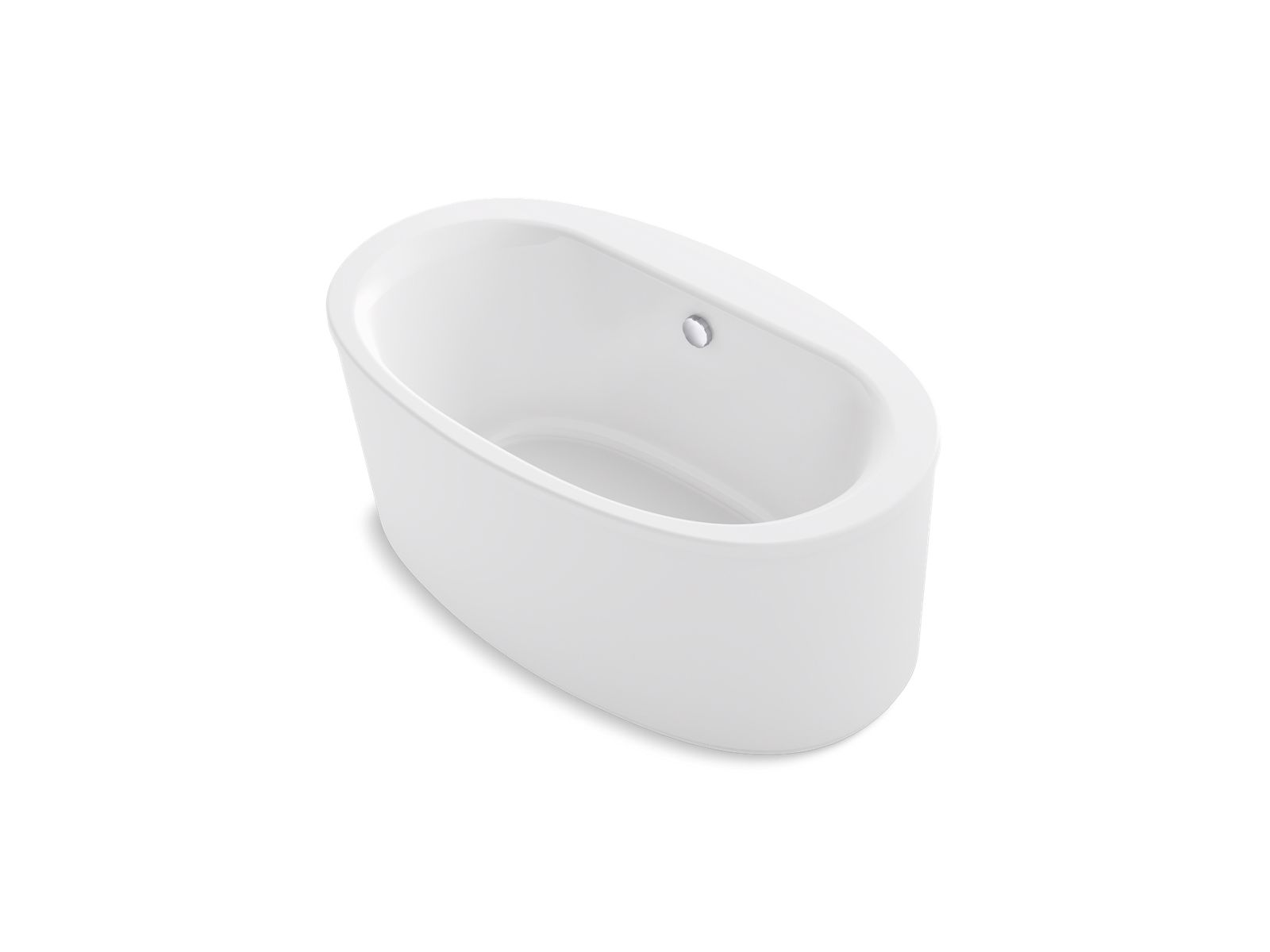 KOHLER K-24001 Sunstruck 60" x 34" freestanding bath with straight shroud