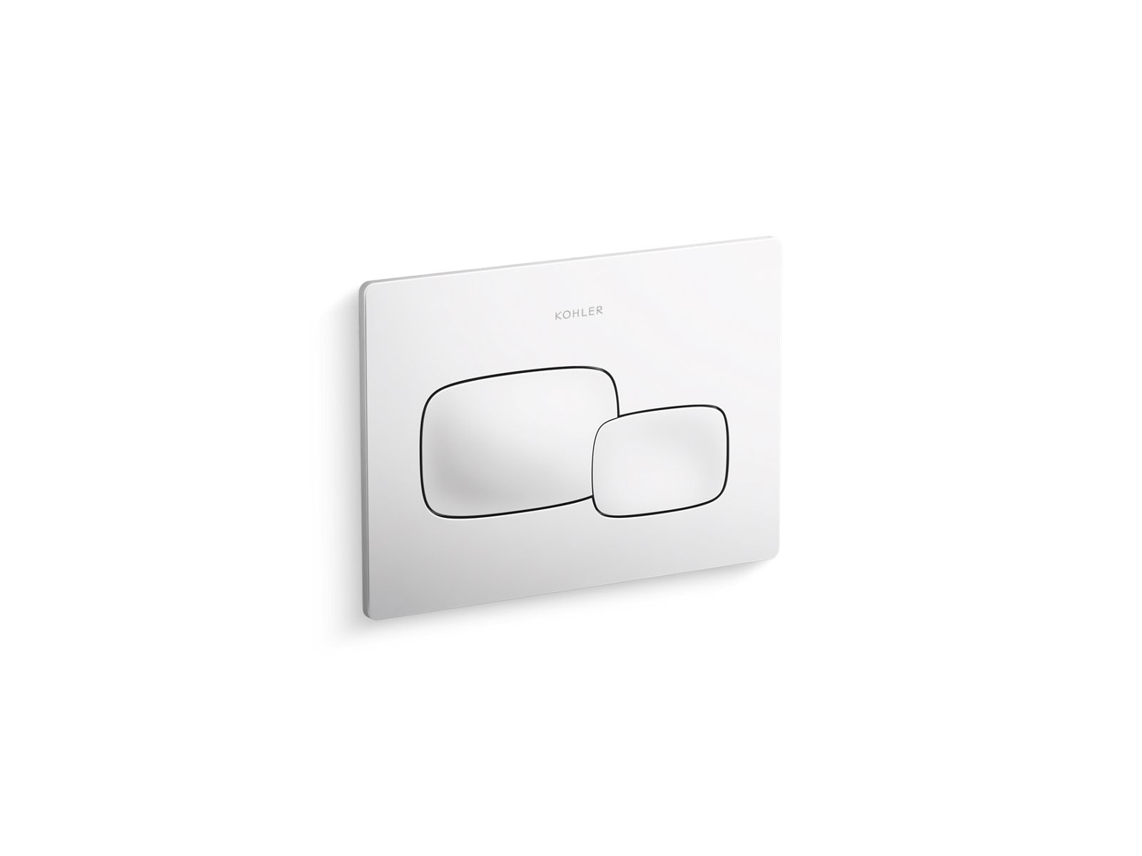 KOHLER K-5413 Cue Flush actuator plate for 2"x 4" in-wall tank and carrier system