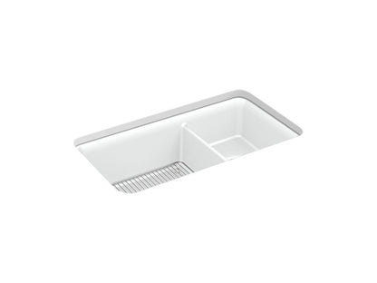 KOHLER K-8204 Cairn 33-1/2" undermount double-bowl kitchen sink