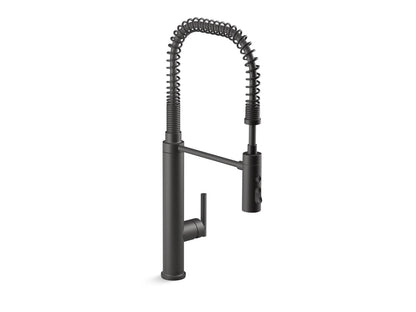 KOHLER K-24982 Purist Semi-professional kitchen sink faucet with three-function sprayhead