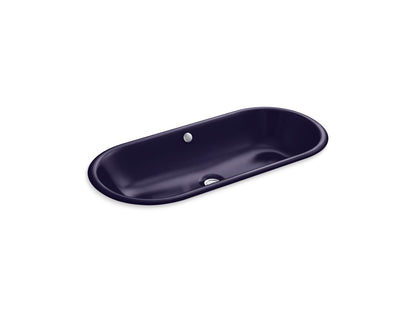 KOHLER K-20213 Iron Plains 33" oval drop-in/undermount bathroom sink
