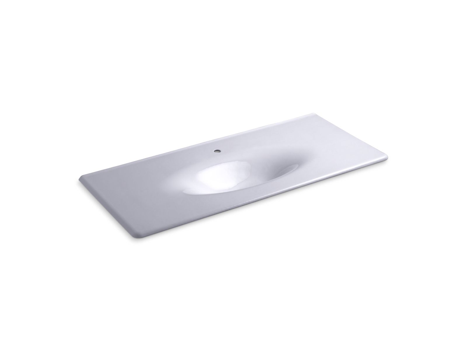 KOHLER Iron/Impressions 49" Enameled cast iron vanity top with integrated oval sink