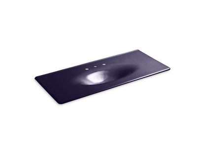 KOHLER Iron/Impressions 49" Enameled cast iron vanity top with integrated oval sink