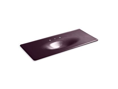 KOHLER Iron/Impressions 49" Enameled cast iron vanity top with integrated oval sink