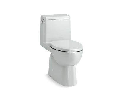 KOHLER K-78080 Reach One-piece compact elongated toilet with skirted trapway, 1.28 gpf