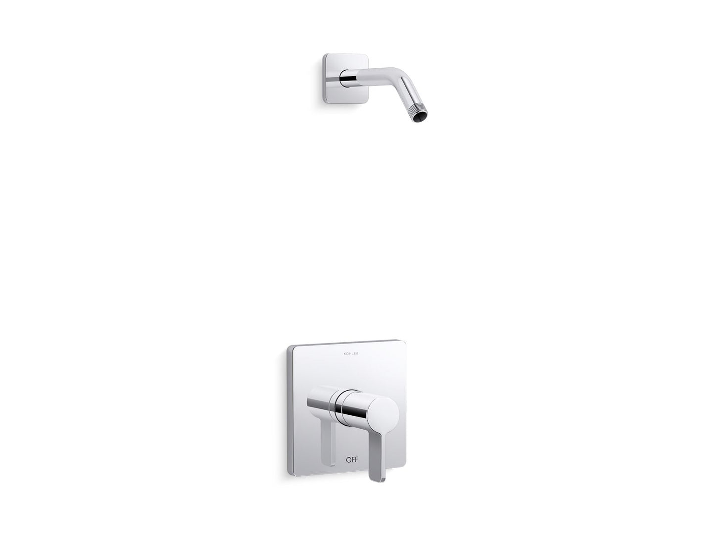 KOHLER K-TLS23503-4 Parallel Rite-Temp shower trim kit, without showerhead