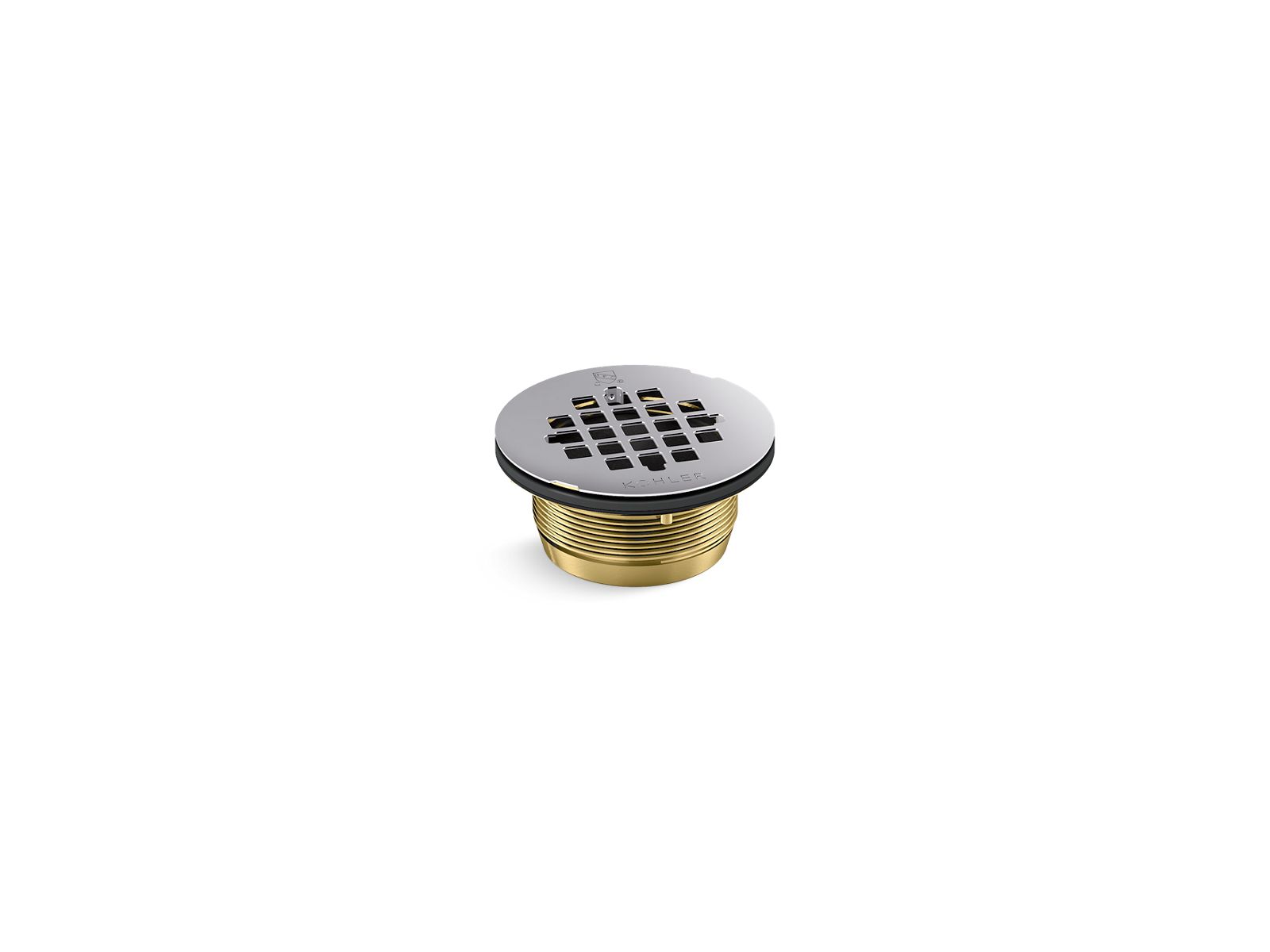 KOHLER K-22675 Round brass shower receptor drain