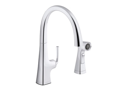 KOHLER K-22064 Graze Single-handle kitchen sink faucet with two-function side sprayer
