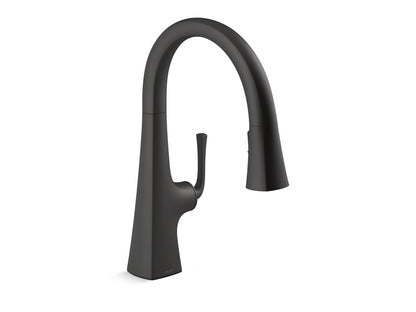 KOHLER K-22063 Graze Pull-down kitchen sink faucet with three-function sprayhead