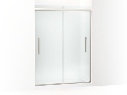 KOHLER K-707600-8D3 Pleat Frameless sliding shower door, 79-1/16" H x 54-5/8 - 59-5/8" W, with 5/16" thick Frosted glass
