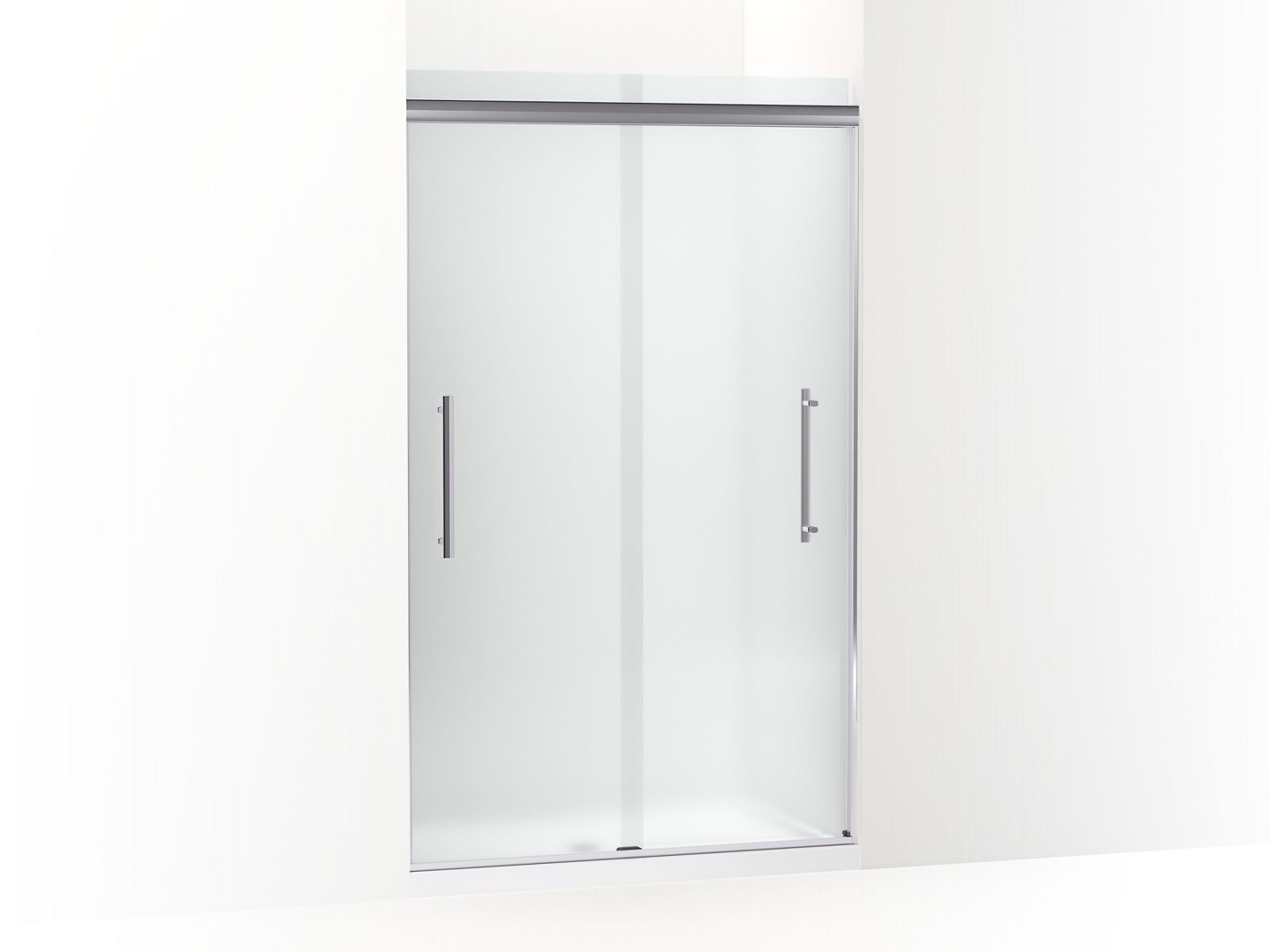 KOHLER K-707601-8D3 Pleat Frameless sliding shower door, 79-1/16" H x 44-5/8 - 47-5/8" W, with 5/16" thick Frosted glass