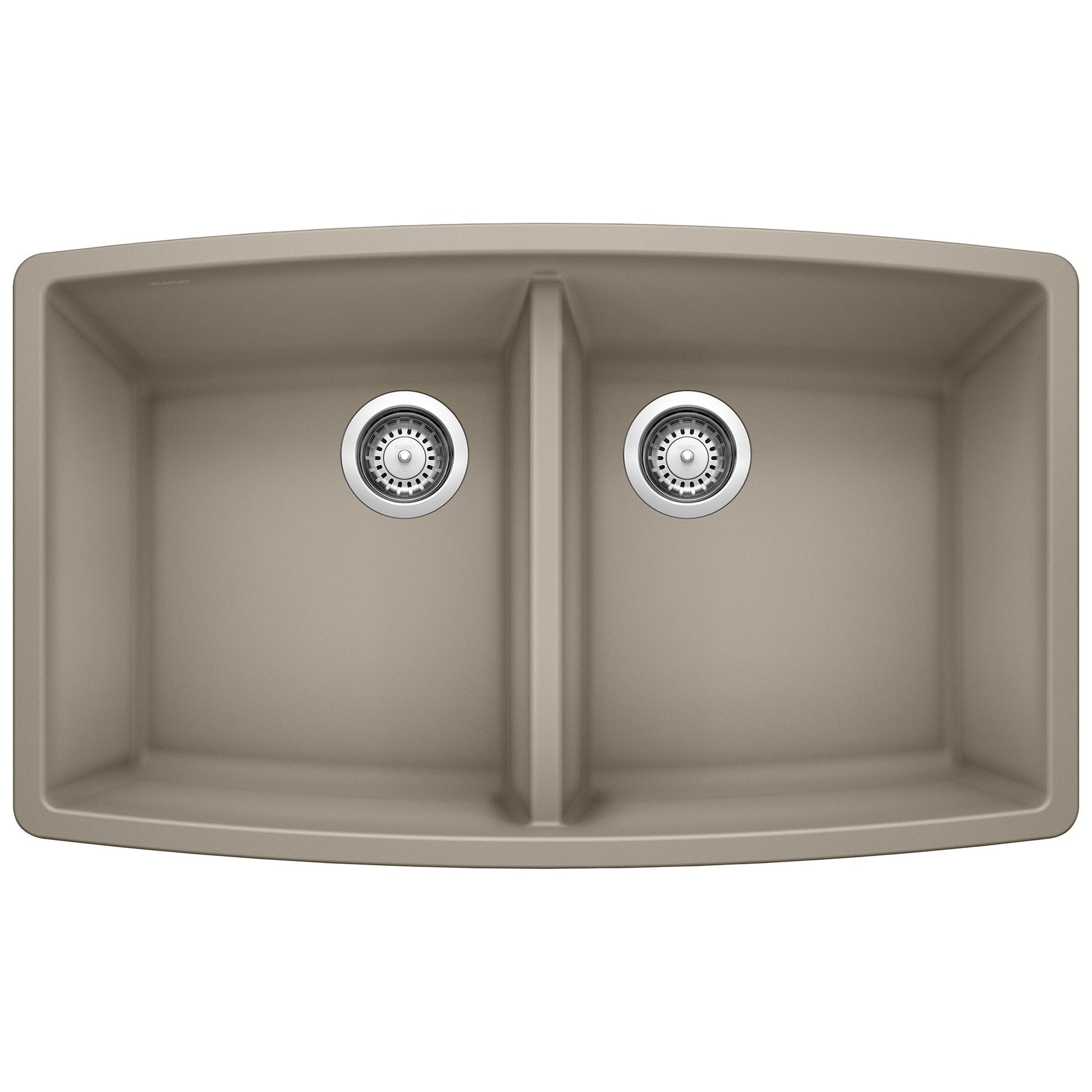 BLANCO 441290 Performa Equal Double Bowl Kitchen Sink - Truffle