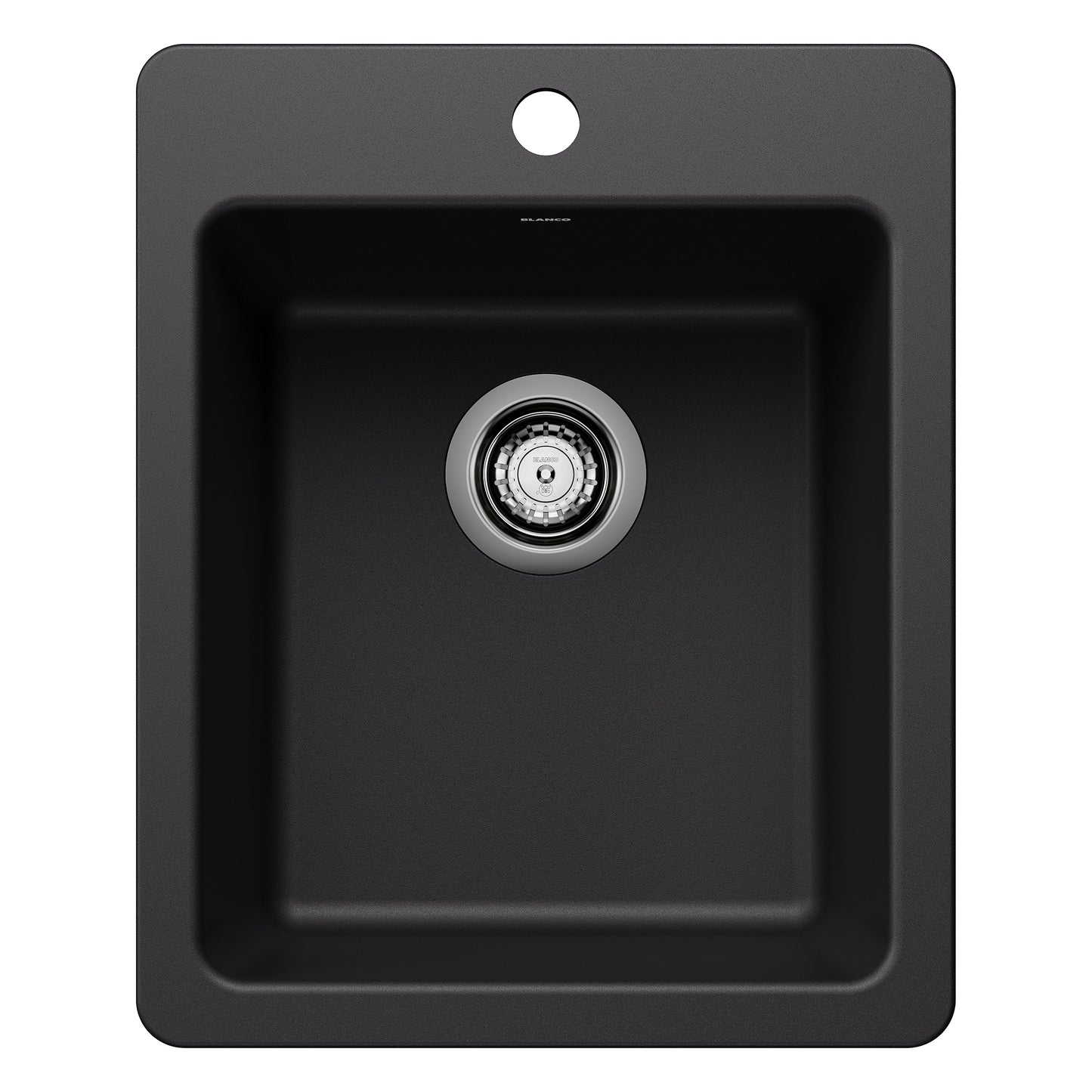 BLANCO Liven SILGRANIT 17" Dual Mount Bar Sink - Coal Black