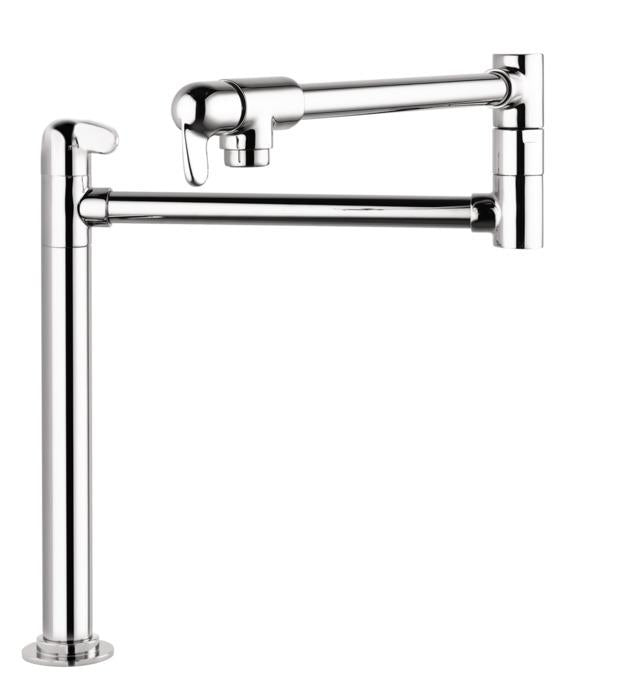 Hansgrohe 04060000 Allegro E Pot Filler Faucet Deck Mounted with Metal Lever Handles in Chrome