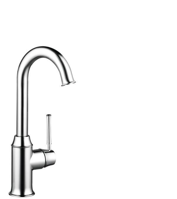 Hansgrohe 04217000 Talis C High-Arc Bar Faucet with Quick Cleaning Aerator in Chrome