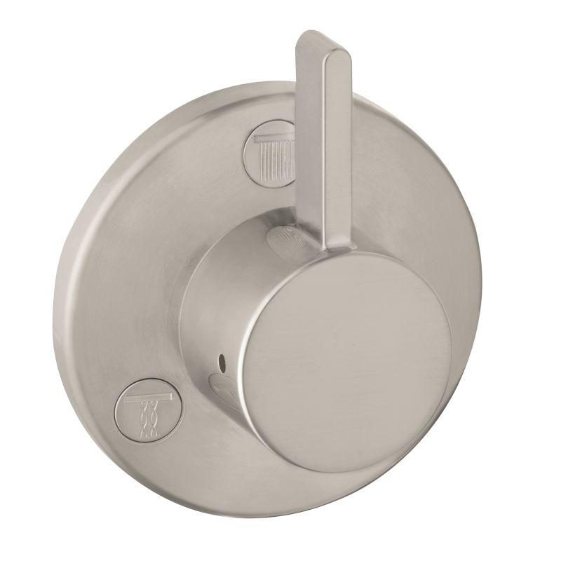 Hansgrohe 04232820 S Trio/Quattro Diverter Trim - Less Valve in Brushed Nickel