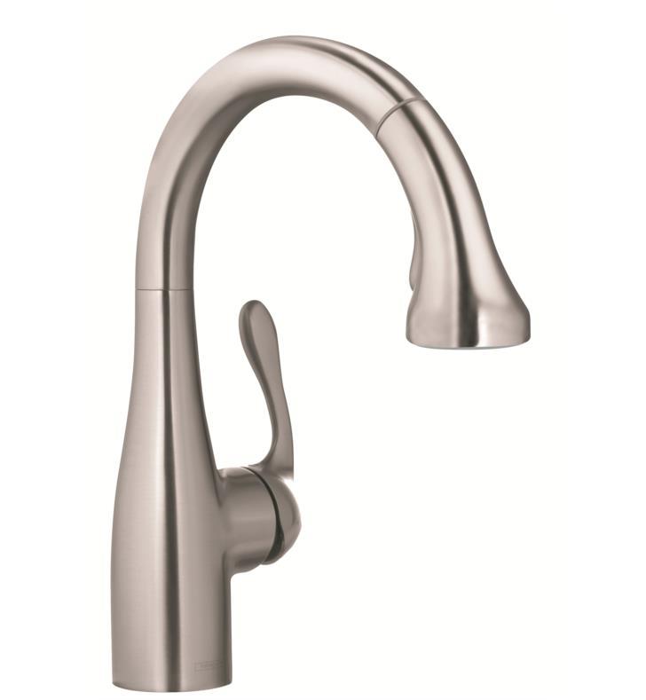 Hansgrohe 04297800 Allegro E Gourmet Prep Faucet in Steel Optic